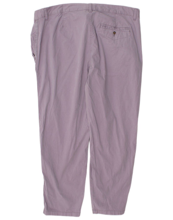 Женские укороченные брюки Marks & Spencer UK 20 2XL W38 L26 Фиолетовый хлопок