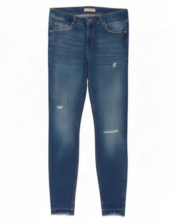 Женские джинсы скинни Zara EU 40 Medium W30 L28 Синие
