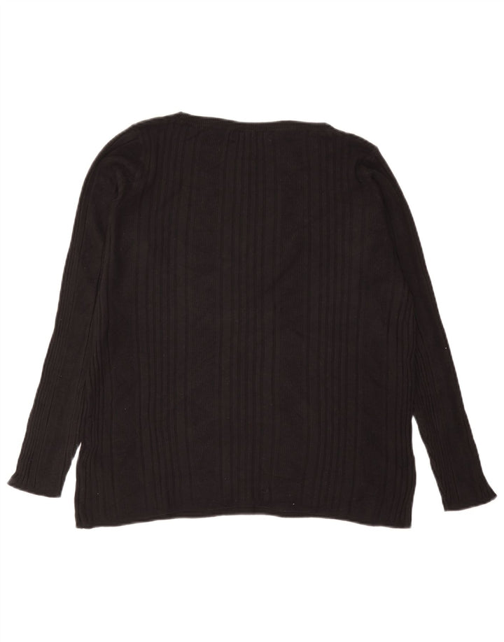 Женская блузка Marks & Spencer Top UK 18 XL Черная вискоза