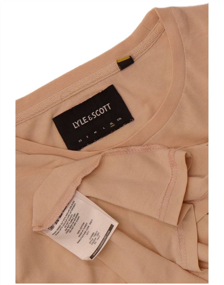 Мужская футболка Lyle & Scott Top XL, бежевый хлопок