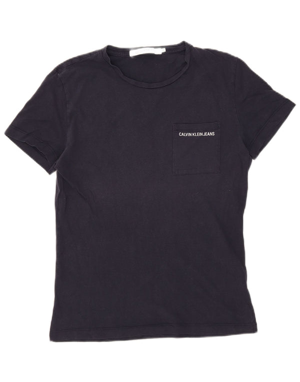 Calvin Klein Jeans Мужская футболка Top XS Темно-синий хлопок