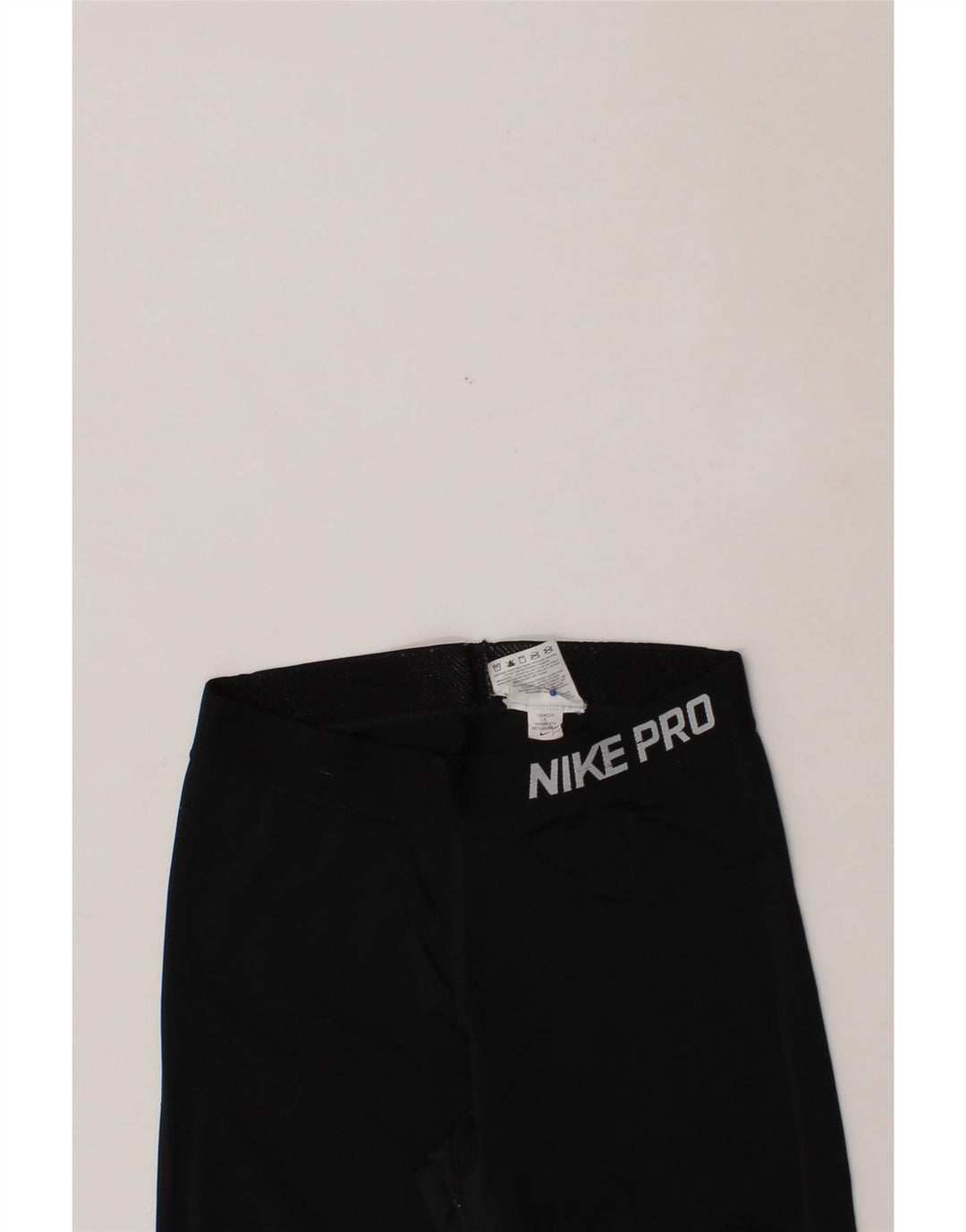 NIKE Womens Dri Fit Graphic Tracksuit Trousers UK 8 Small Black Polyester Vintage Nike and Second-Hand Nike from Messina Hembry 