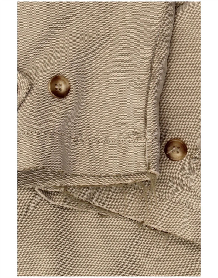 Мужское пальто Massimo Dutti EU 40, большой цвет хаки, хлопок