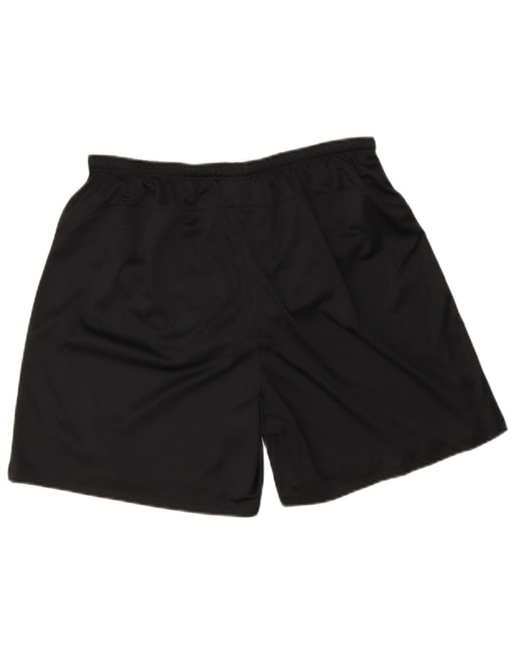 Мужские спортивные шорты Nike Dri Fit, большие черные полиэстер с цветными блоками