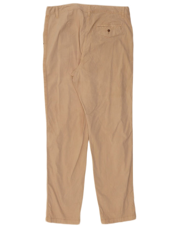 Женские брюки-чиносы Marks & Spencer с высокой талией, Великобритания 14, большие W34 L31, бежевые