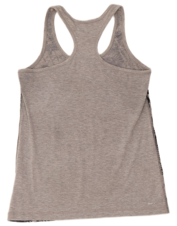 Женский жилет Adidas Climalite Graphic Vest UK 12/14, средний серый с геометрическим узором