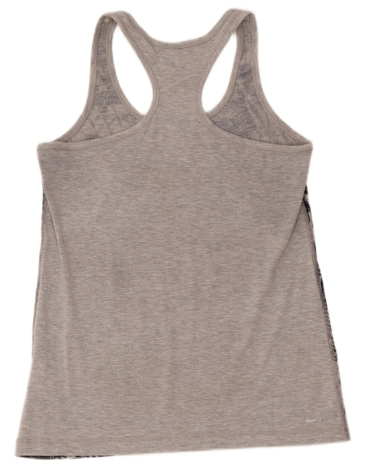 Женский жилет Adidas Climalite Graphic Vest UK 12/14, средний серый с геометрическим узором