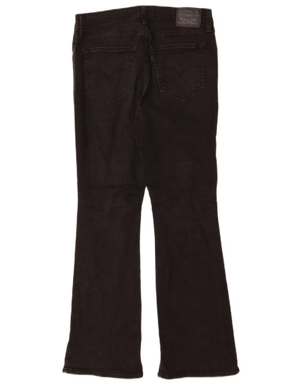 Женские джинсы Levi's 725 с высокой посадкой Bootcut W31 L30, черные хлопковые