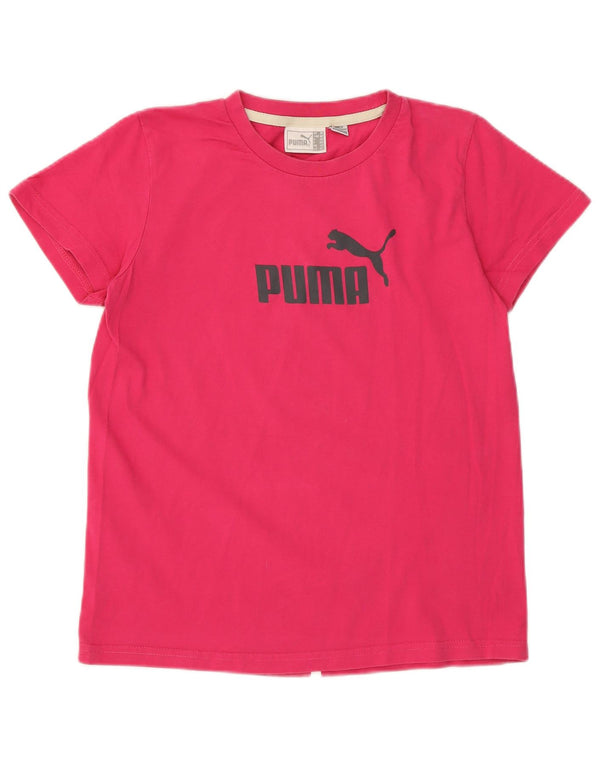 Женская футболка с рисунком Puma Top UK 12, средний розовый