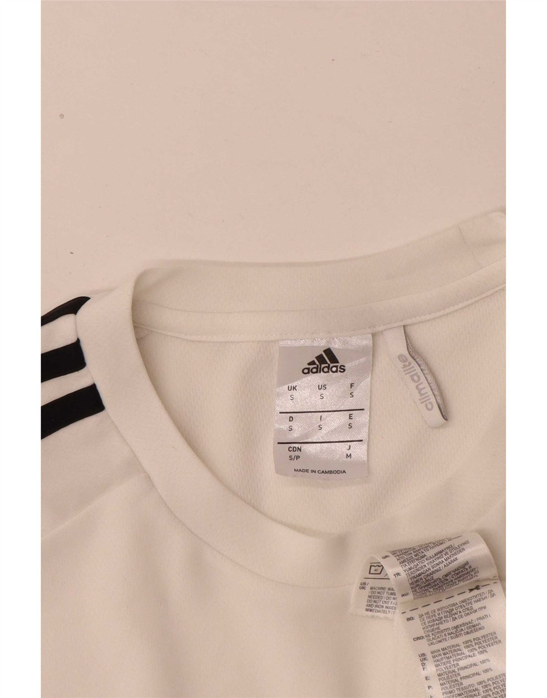 Adidas Мужская футболка Top Small White Polyester Sports