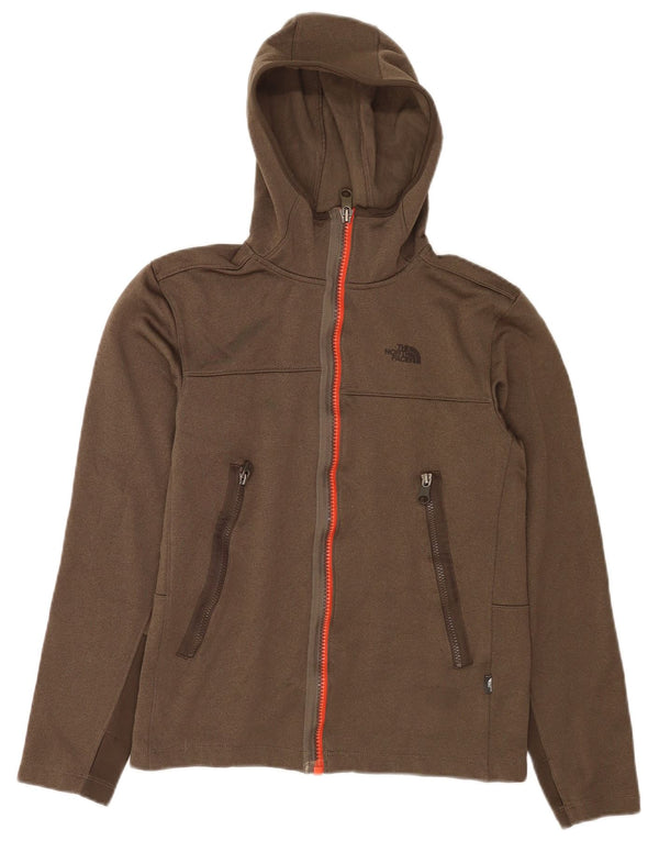 Женский свитер с капюшоном на молнии The North Face UK 10, маленький, цвет хаки, полиэстер
