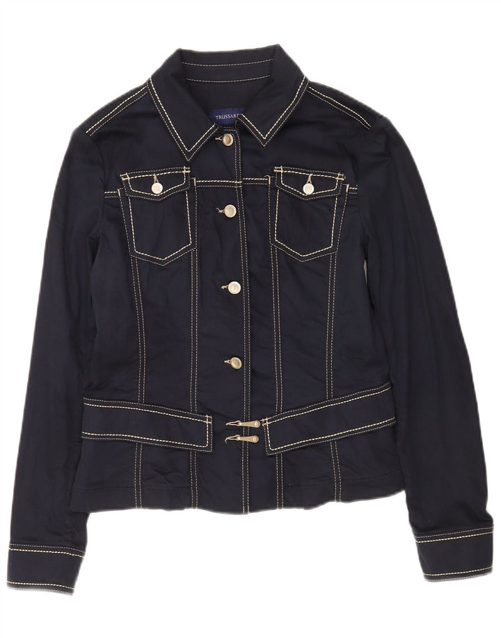 Женский бомбер Trussardi Jeans IT 44 Medium Navy Blue