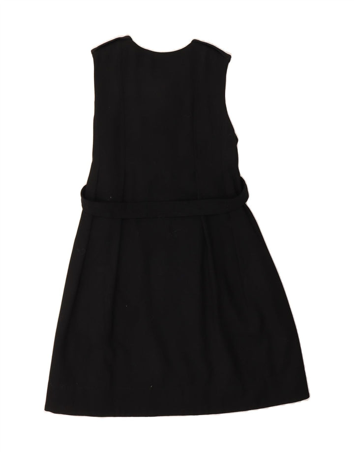 MASSIMO DUTTI Womens Sleeveless A-Line Dress EU 42 Large Black Wool Vintage Massimo Dutti and Second-Hand Massimo Dutti from Messina Hembry 