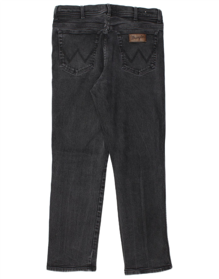 Мужские прямые джинсы Wrangler Texas W36 L32, черный хлопок