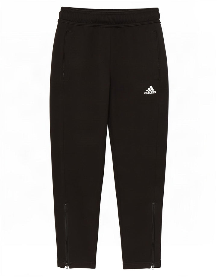 Спортивные брюки Adidas для мальчиков 7-8 лет, черный полиэстер