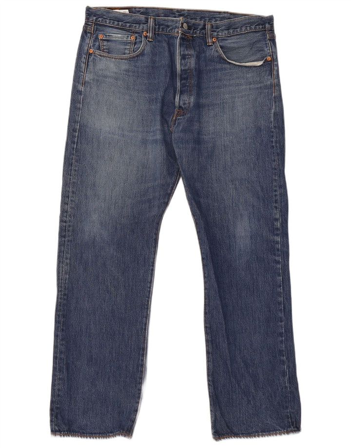 Мужские прямые джинсы Levi's 501 W38 L30 синие, хлопок