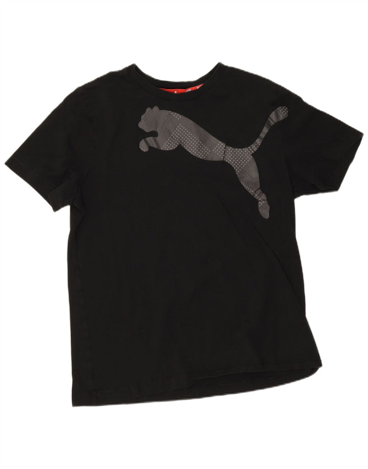 Мужская футболка с рисунком Puma, большая черная