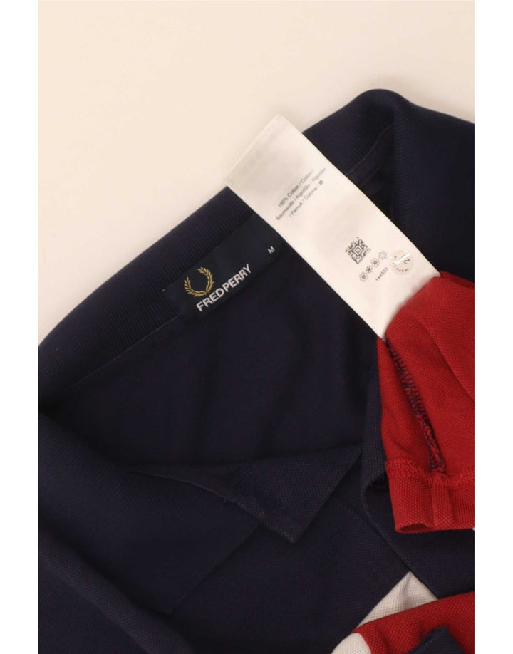 Мужская рубашка-поло Fred Perry, средний разноцветный хлопок с цветными блоками