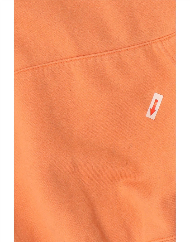 Мужская толстовка с капюшоном Nike XL оранжевого цвета, хлопок