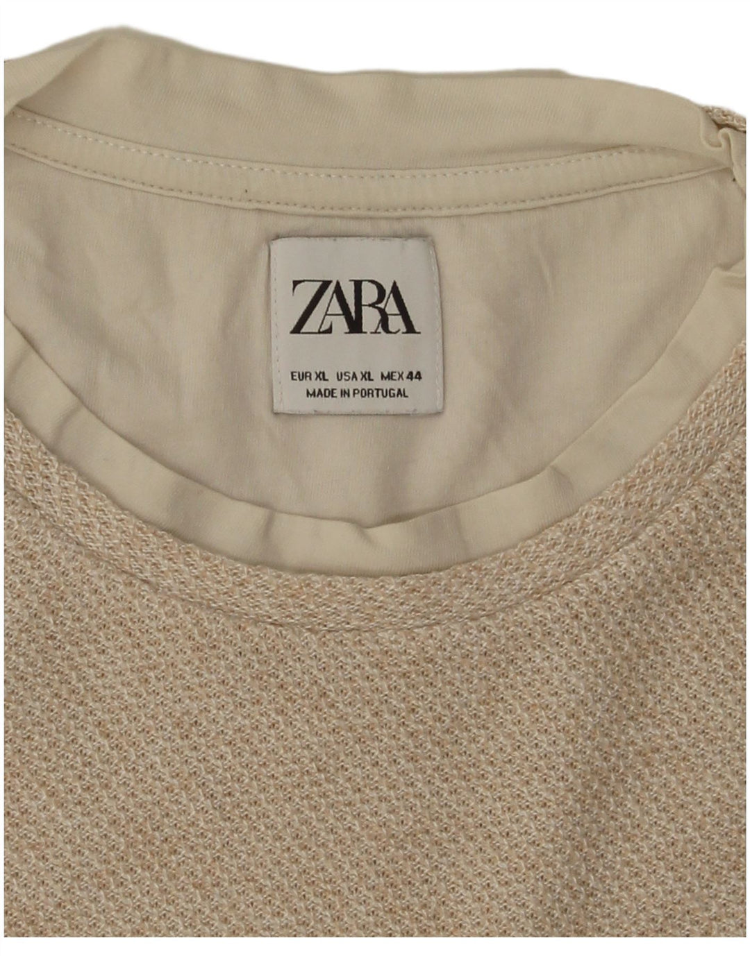 Мужская футболка Zara Top XL Бежевая