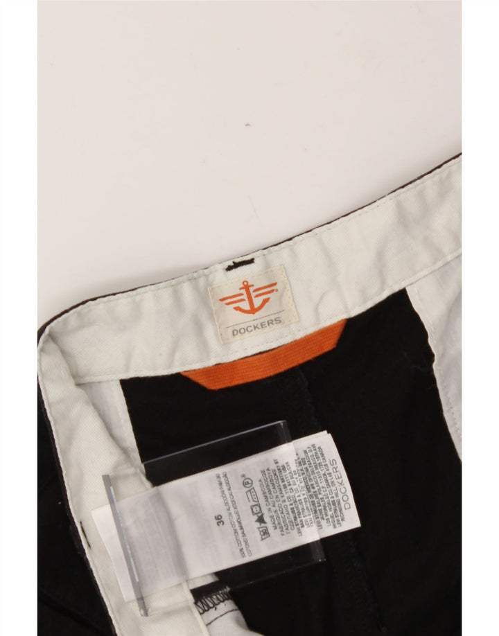 DOCKERS Mens Chino Shorts W36 Large  Black Cotton Vintage Dockers and Second-Hand Dockers from Messina Hembry 
