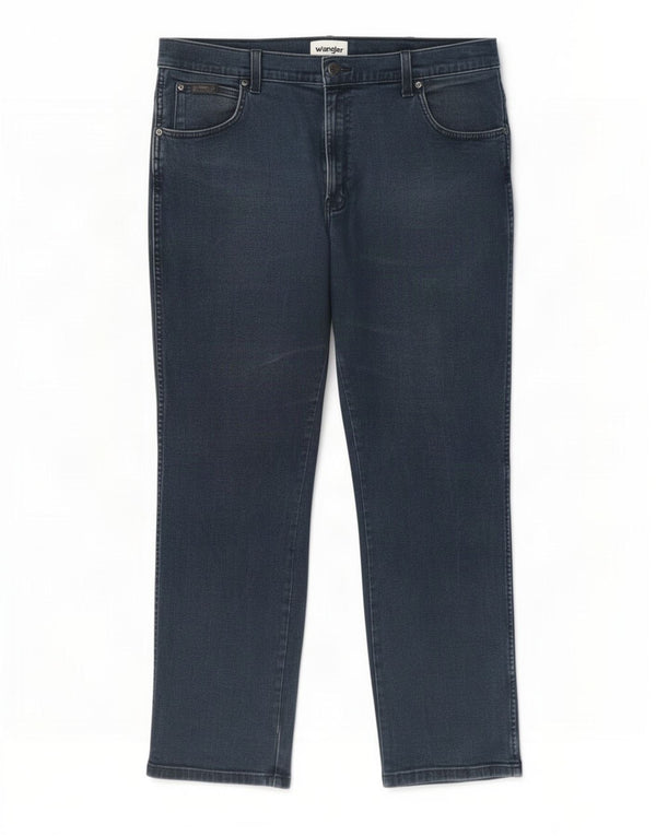Мужские прямые джинсы Wrangler Texas W38 L30 темно-синие, хлопок