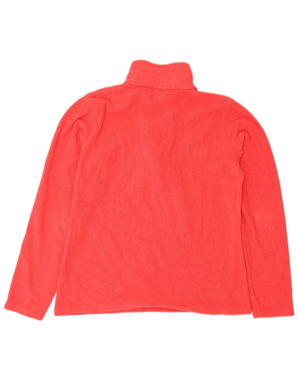 Mountain Warehouse Womens Zip Neck Fleece Jumper UK 14 Medium Red Polyester