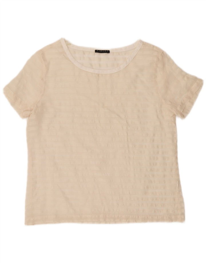 Женская блузка SISLEY Top UK 12 Medium Off White Striped
