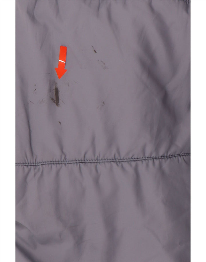 Женская стеганая куртка с капюшоном с графическим рисунком NIKE UK 18 XL, синяя, полиэстер