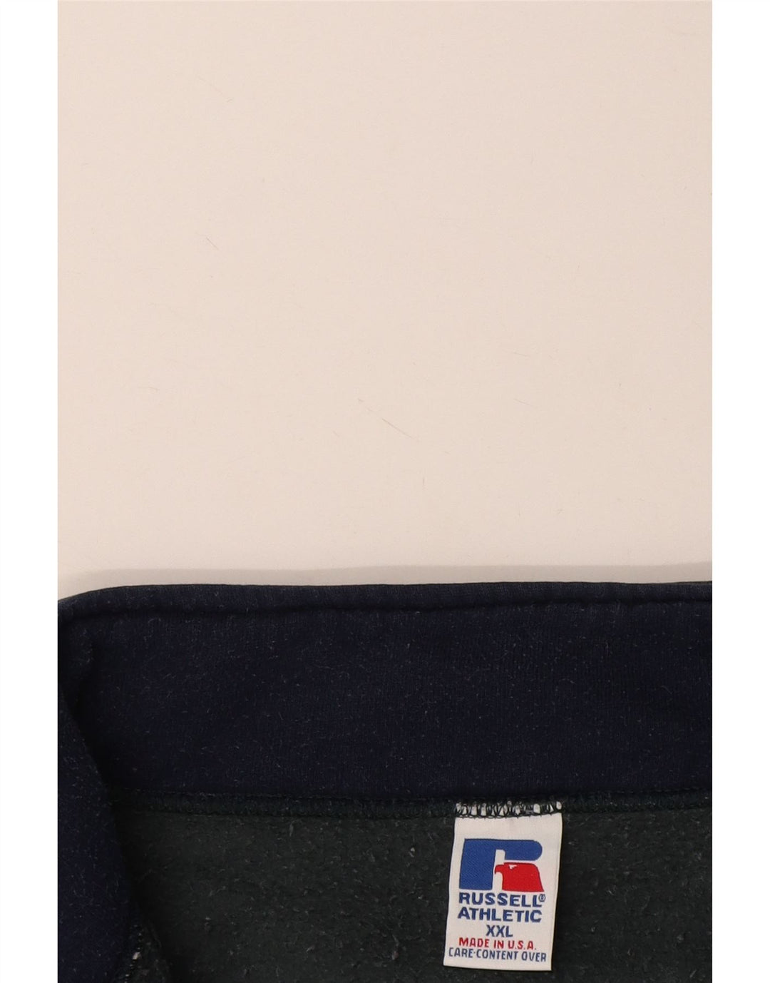 RUSSELL ATHLETIC Мужской свитшот с воротником на молнии, джемпер 2XL, синий хлопок