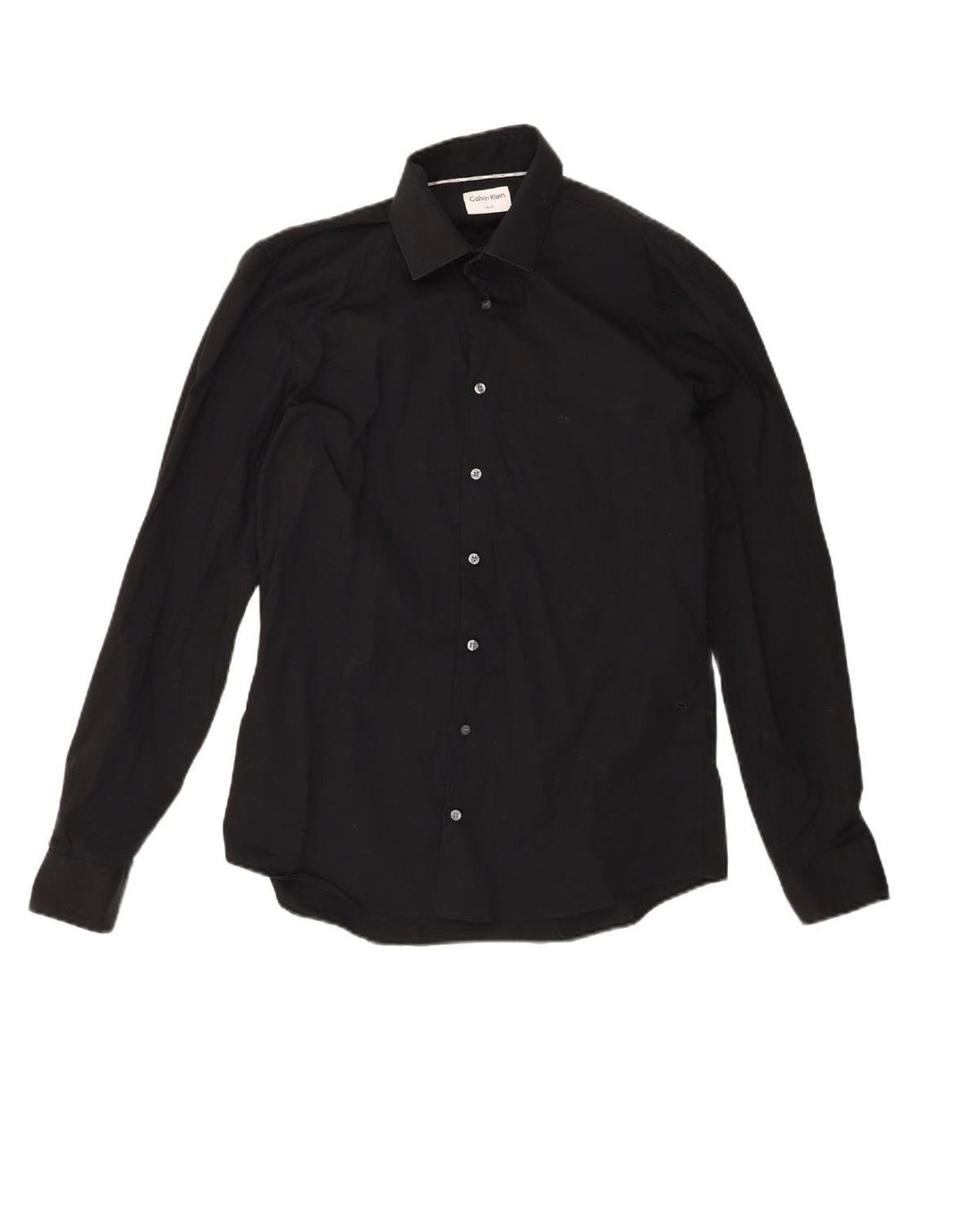 CALVIN KLEIN Mens Slim Fit Shirt Size 41 Large Black