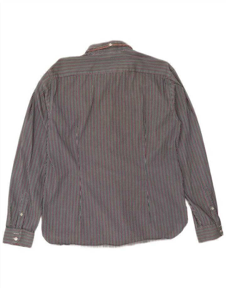 Мужская рубашка Ted Baker, размер 6, 2XL, разноцветный хлопок в тонкую полоску