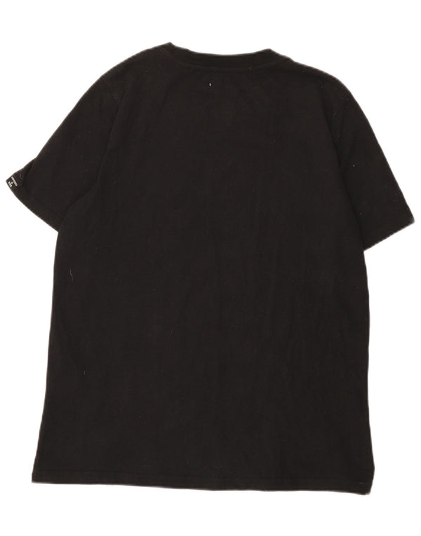 Женская футболка с рисунком Superdry Top UK 12, средний черный хлопок