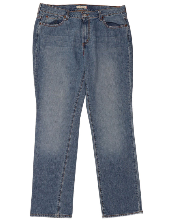 Женские прямые джинсы Levi's 505, размер США 12, большие размеры W36 L33, синий хлопок