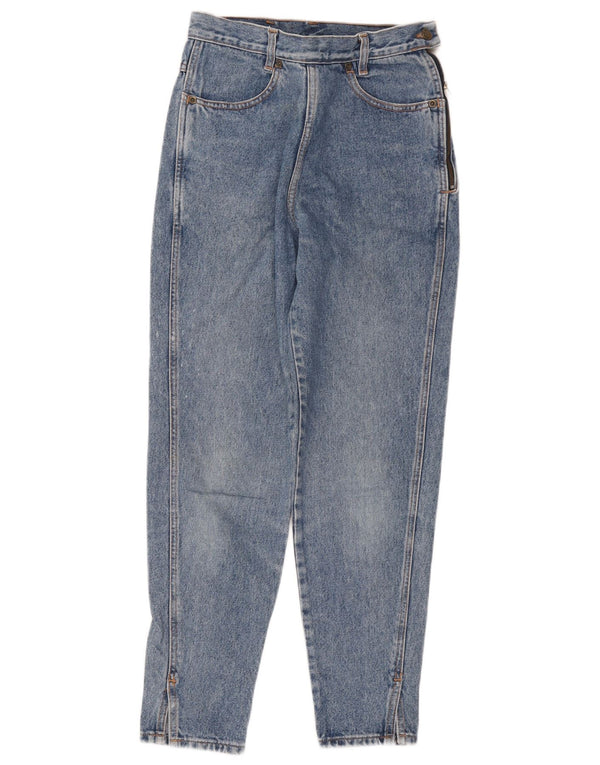 Женские зауженные джинсы с высокой талией Stefanel IT 42 Medium W28 L27 Синий хлопок