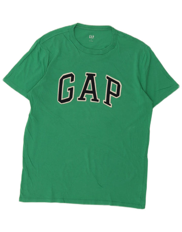 Мужская футболка с рисунком Gap, средний зеленый цвет