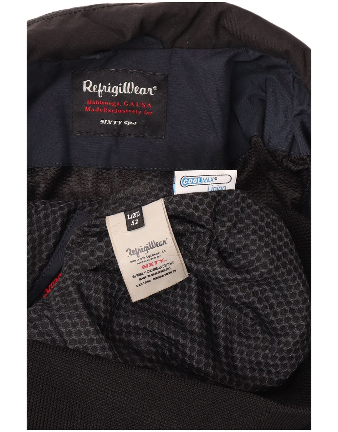 Мужская куртка-бомбер Refrigiwear UK 40, большая, темно-синяя, полиамид
