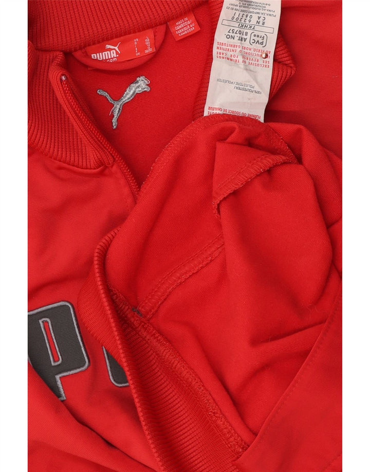 Спортивный костюм Puma с графическим рисунком для мальчиков, 11–12 лет, красный полиэстер