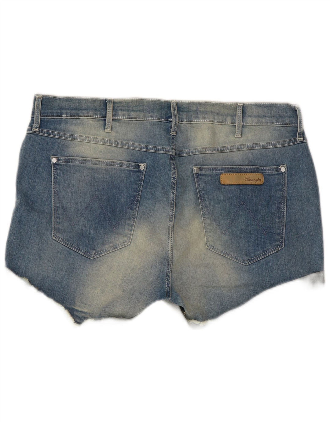 Женские джинсовые шорты Wrangler W32, большие синие, хлопок
