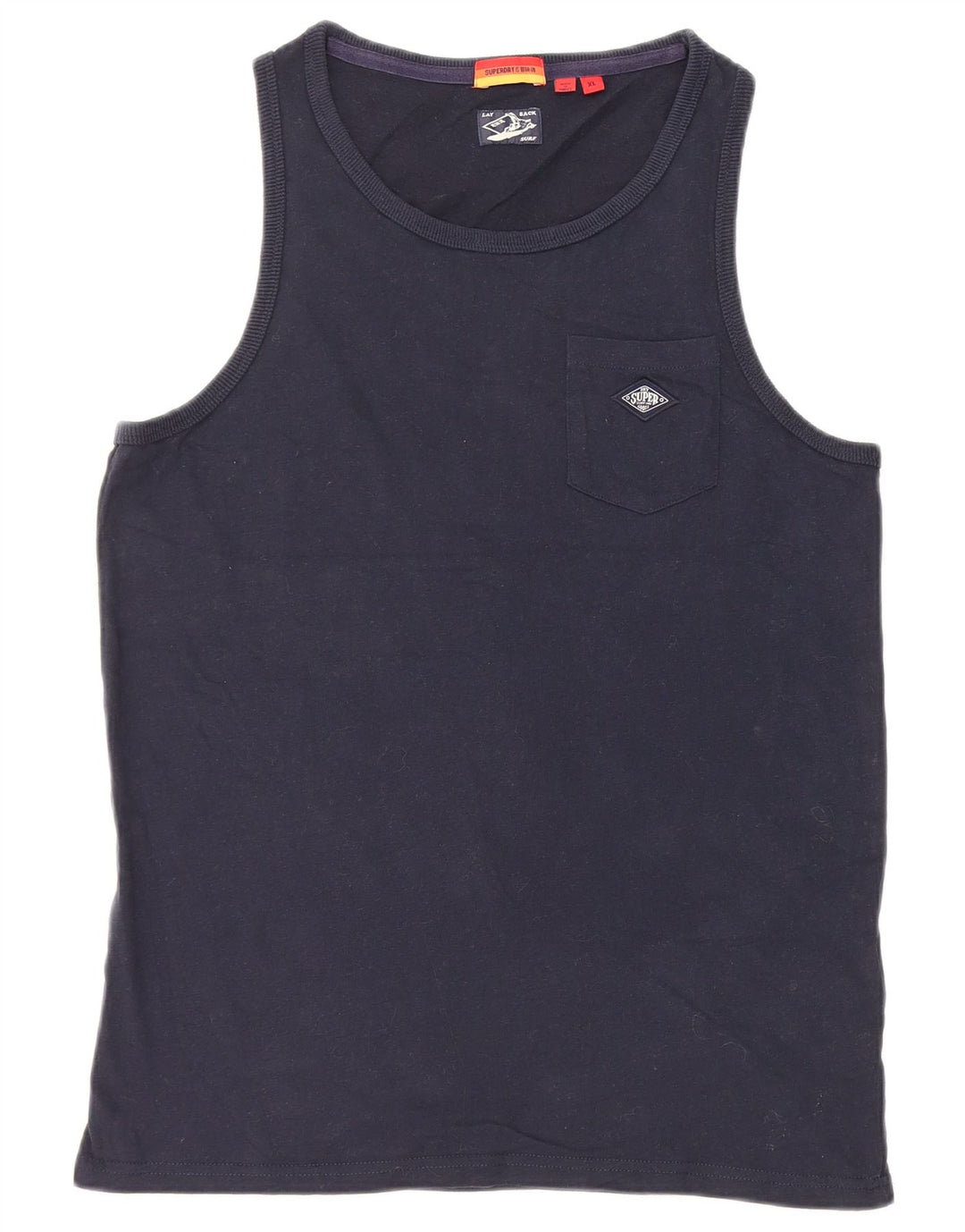 Женский жилет Superdry UK 18 XL, темно-синий, хлопок