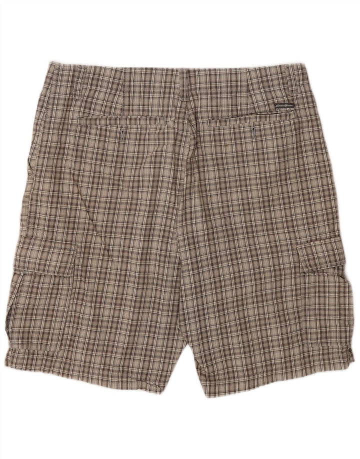 Мужские шорты-карго Eddie Bauer, большие W35, серые в клетку