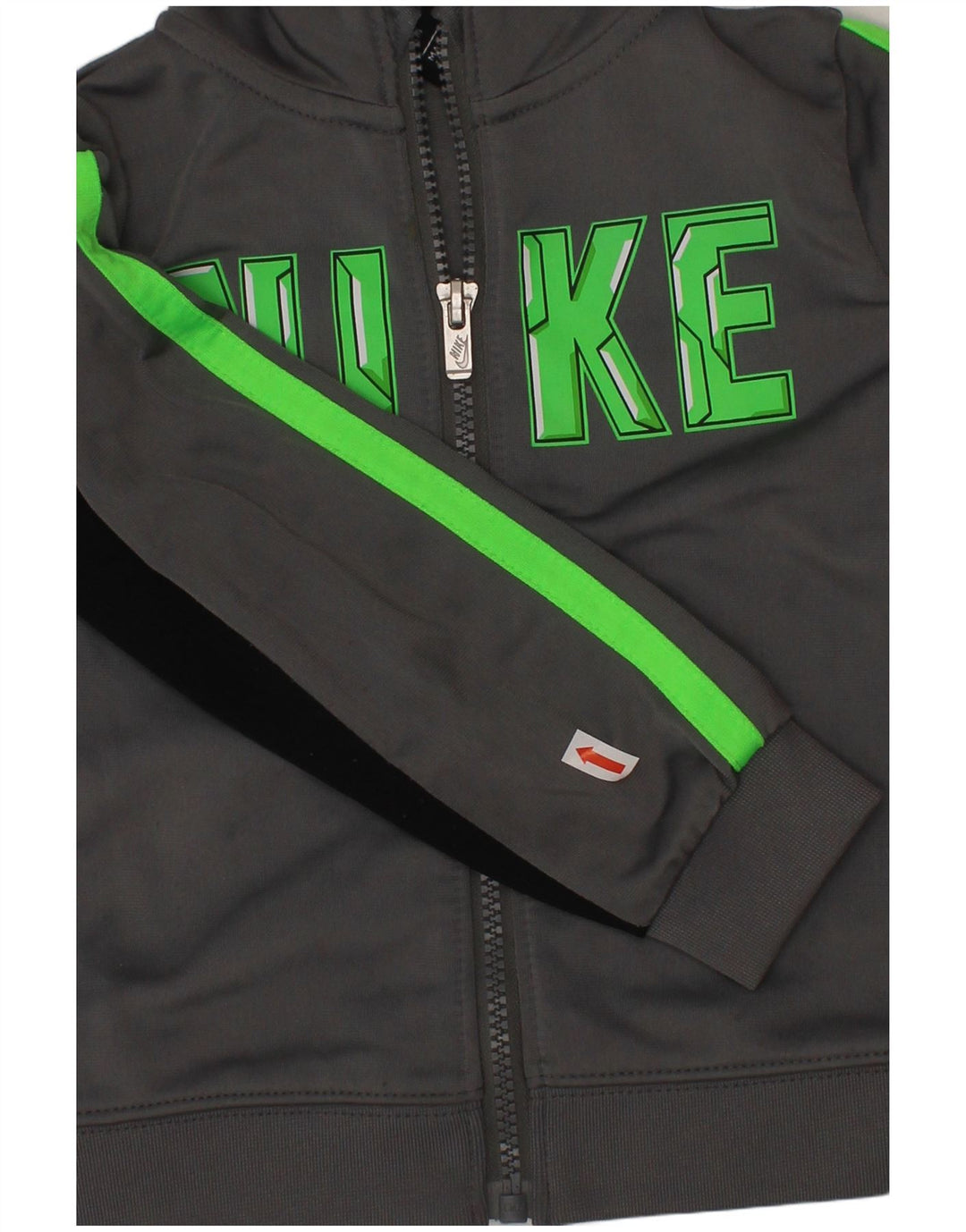 Спортивный костюм NIKE для маленьких мальчиков с графическим рисунком, серая куртка с цветными блоками, 18–24 месяца