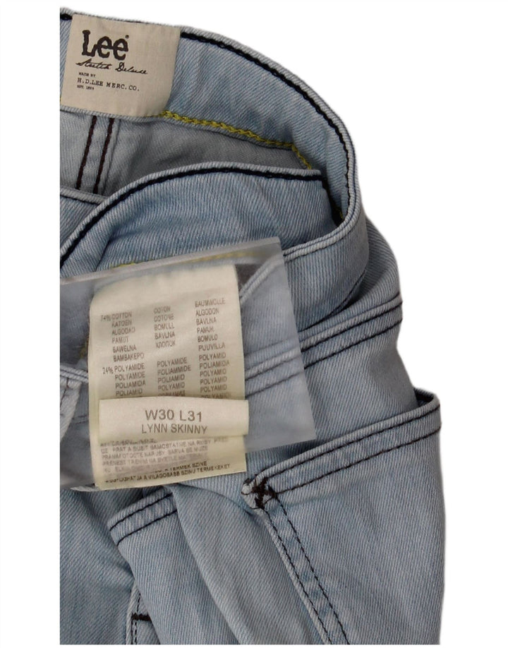 Женские джинсы скинни LEE Lynn W30 L31, синий хлопок