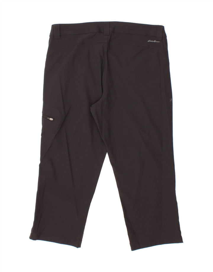 EDDIE BAUER Womens Straight Cargo Trousers US 6 Medium W30 L21 Black Nylon Vintage Eddie Bauer and Second-Hand Eddie Bauer from Messina Hembry 