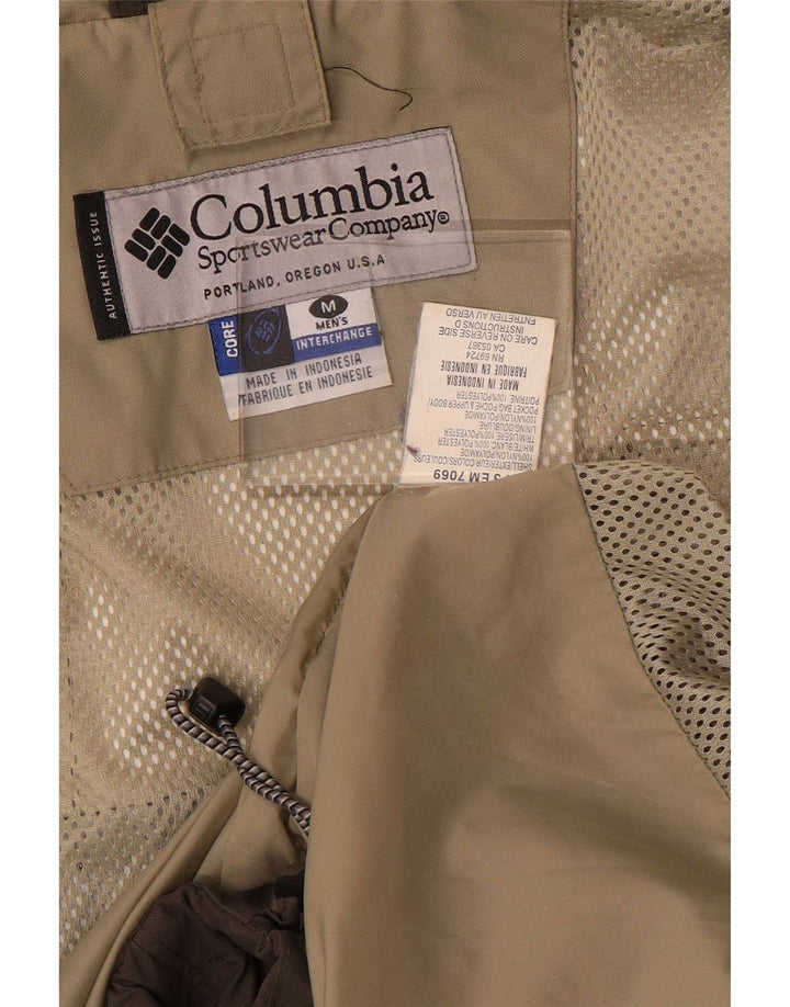 Мужская дождевик Columbia Interchange UK 38, средний коричневый нейлон с цветными блоками