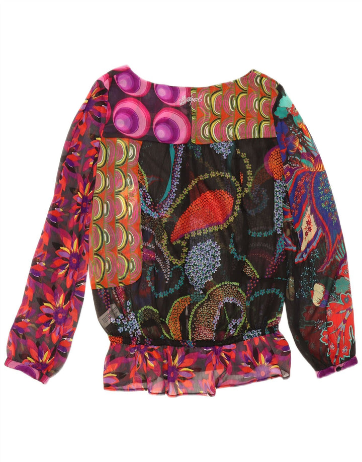 Женская блузка с абстрактным узором Desigual, Великобритания, 18 XL, разноцветная