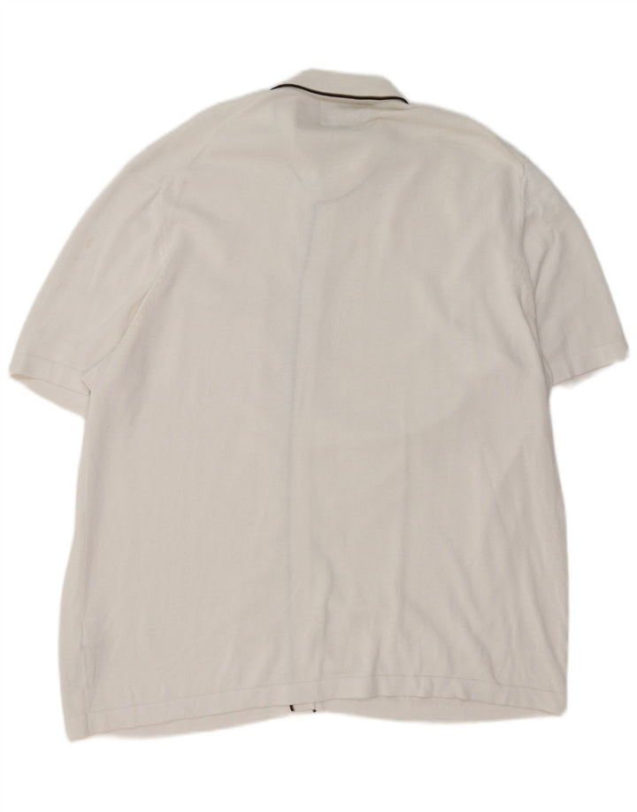 Мужской кардиган с коротким рукавом Marks & Spencer 2XL, белый модал