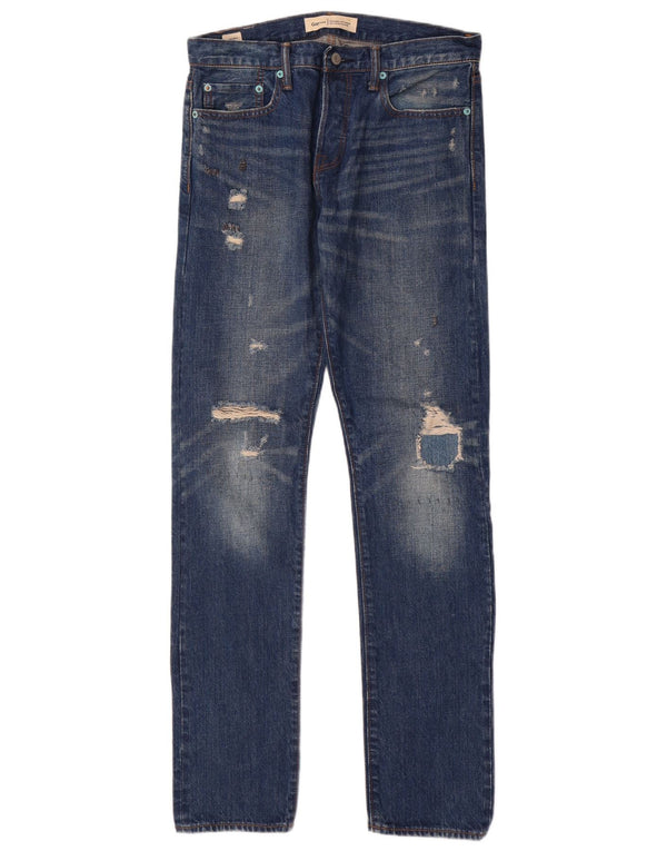 Мужские джинсы скинни Gap Krooley W30 L32 синие, хлопок