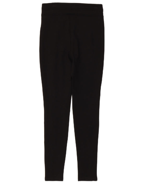 Женские повседневные брюки скинни ZARA, маленькие W26 L27, черные, вискоза