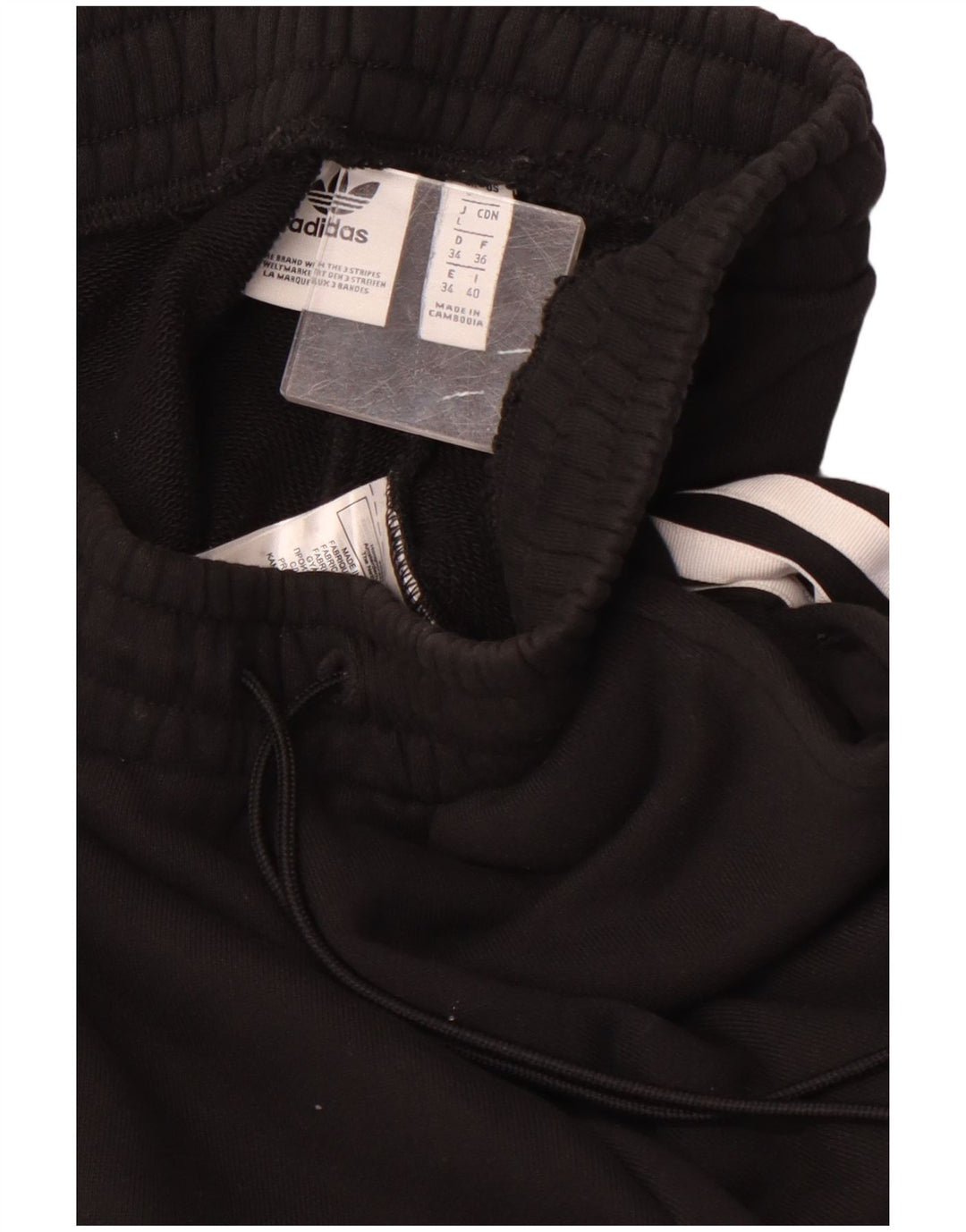 Женские спортивные брюки ADIDAS Joggers UK 8, маленькие черные хлопковые